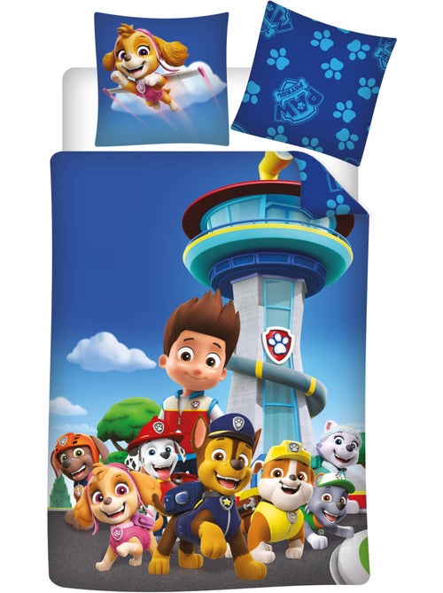 Parure de Lit Enfant Pat' Patrouille 140x200 cm + Taie 63x63 cm 100% Polyester - Kiabi Parure de Lit Enfant Pat' Patrouille 140x200 cm + Taie 63x63 cm 100% Polyester - Kiabi