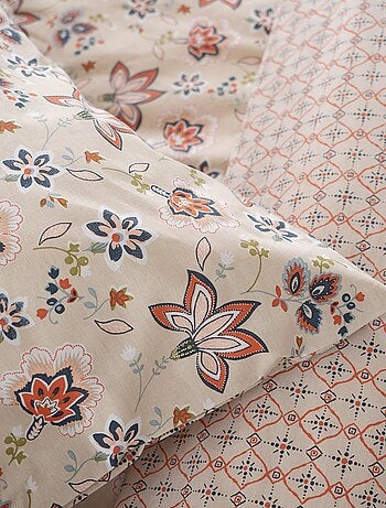 Parure de lit fleurie - 2 personnes