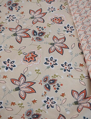 Parure de lit fleurie - 2 personnes