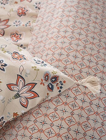 Parure de lit fleurie - 2 personnes