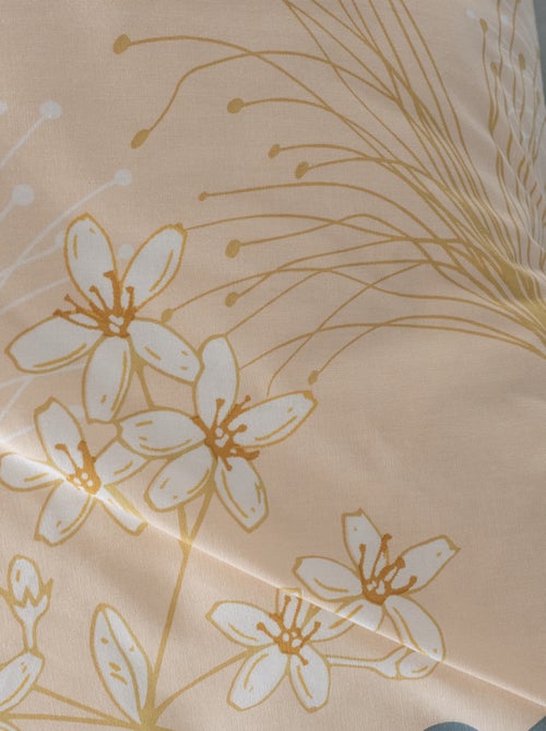 Parure de lit fleurie - 2 personnes - Kiabi