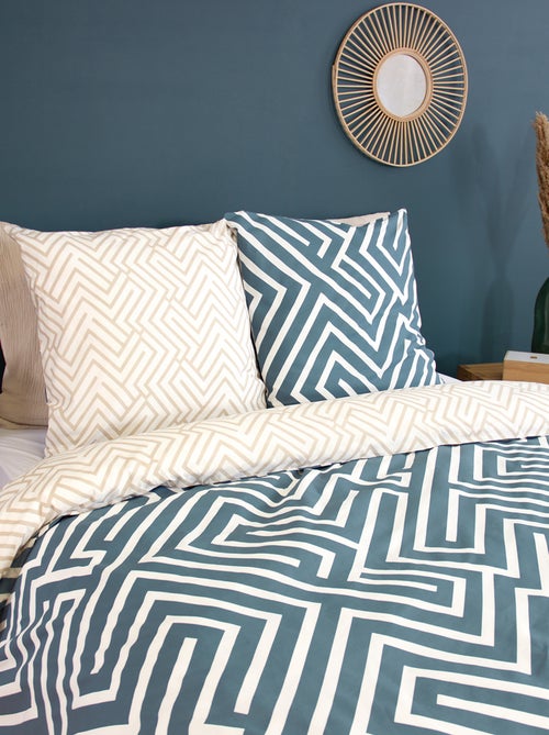 Parure de lit graphique - 2 personnes - Kiabi