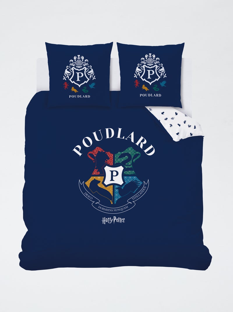 Parure de lit 'Harry Potter' - 1 personne Bleu marine - Kiabi