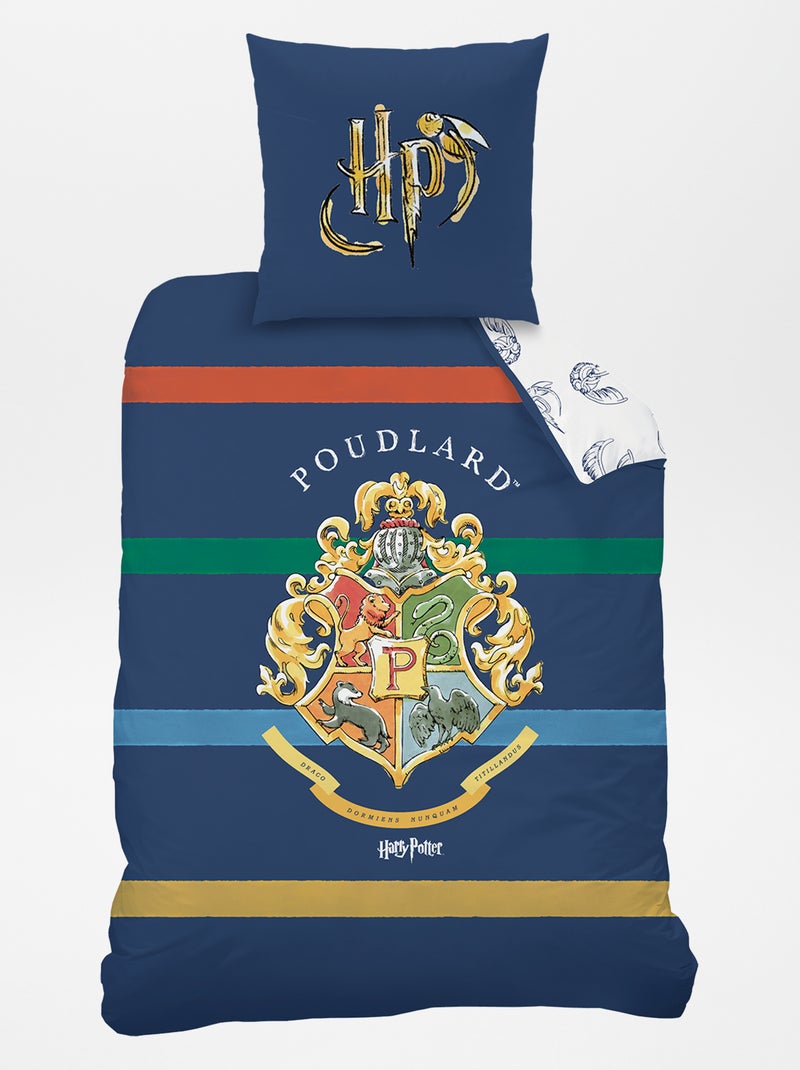 Parure de lit 'Harry Potter' Bleu - Kiabi