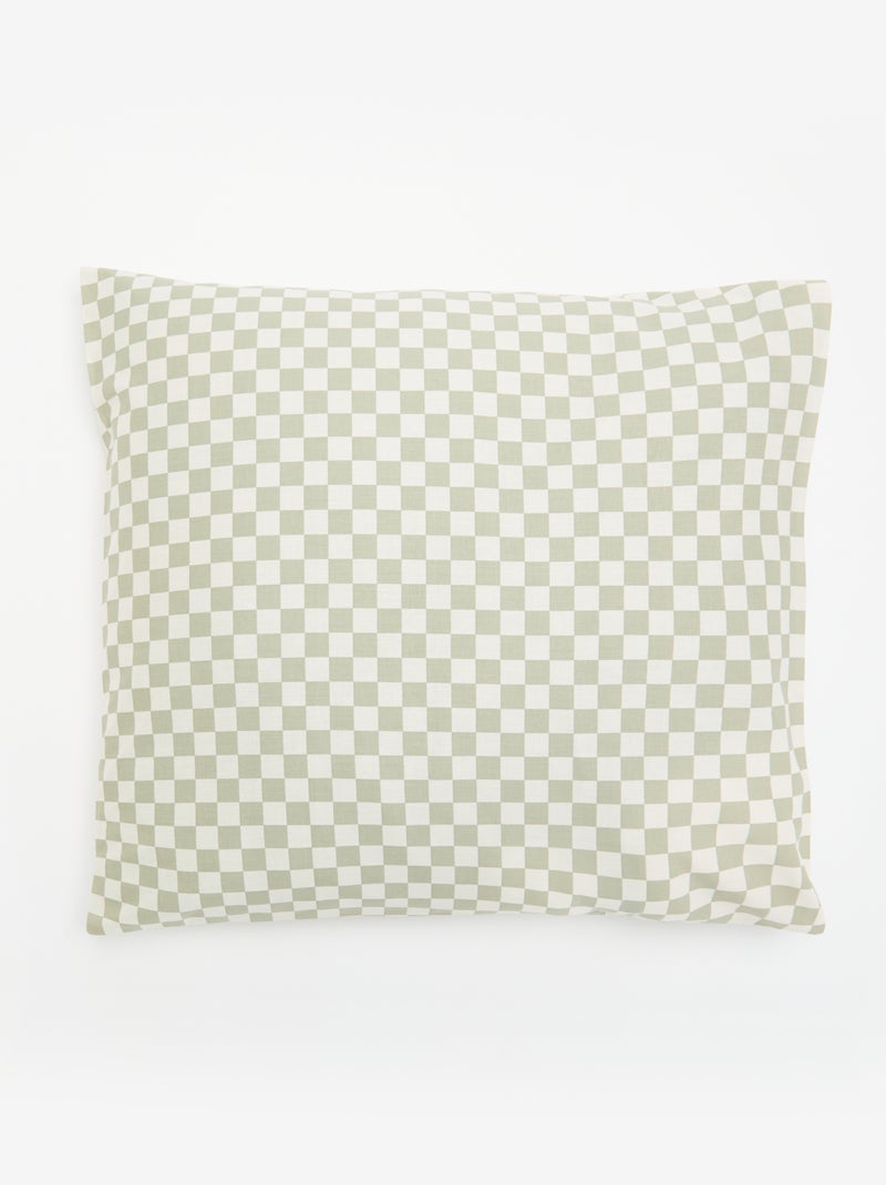 Parure de lit housse de couette (140 x 200cm)  + taie d'oreiller - 2 pi?ces Vert - Kiabi