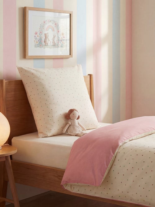 Parure de lit housse de couette (140 x 200cm)  + taie d'oreiller - 2 pièces - Kiabi