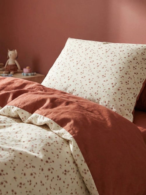 Parure de lit housse de couette (140 x 200cm)  + taie d'oreiller - 2 pièces - Kiabi