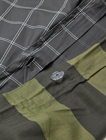 Parure de lit housse de couette (240x220 cm) + taies d'oreiller