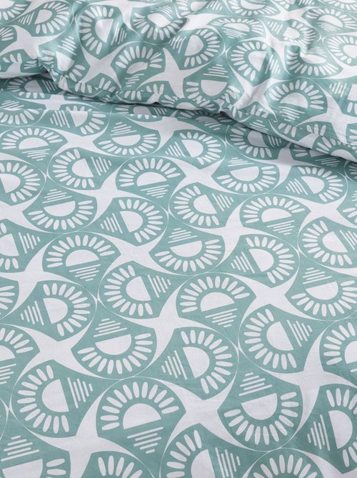 Parure de lit imprimé graphique - 2 personnes - Kiabi