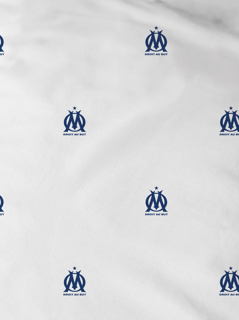 Parure de lit imprimé 'Olympique de Marseille' - 2 personnes Bleu - Kiabi