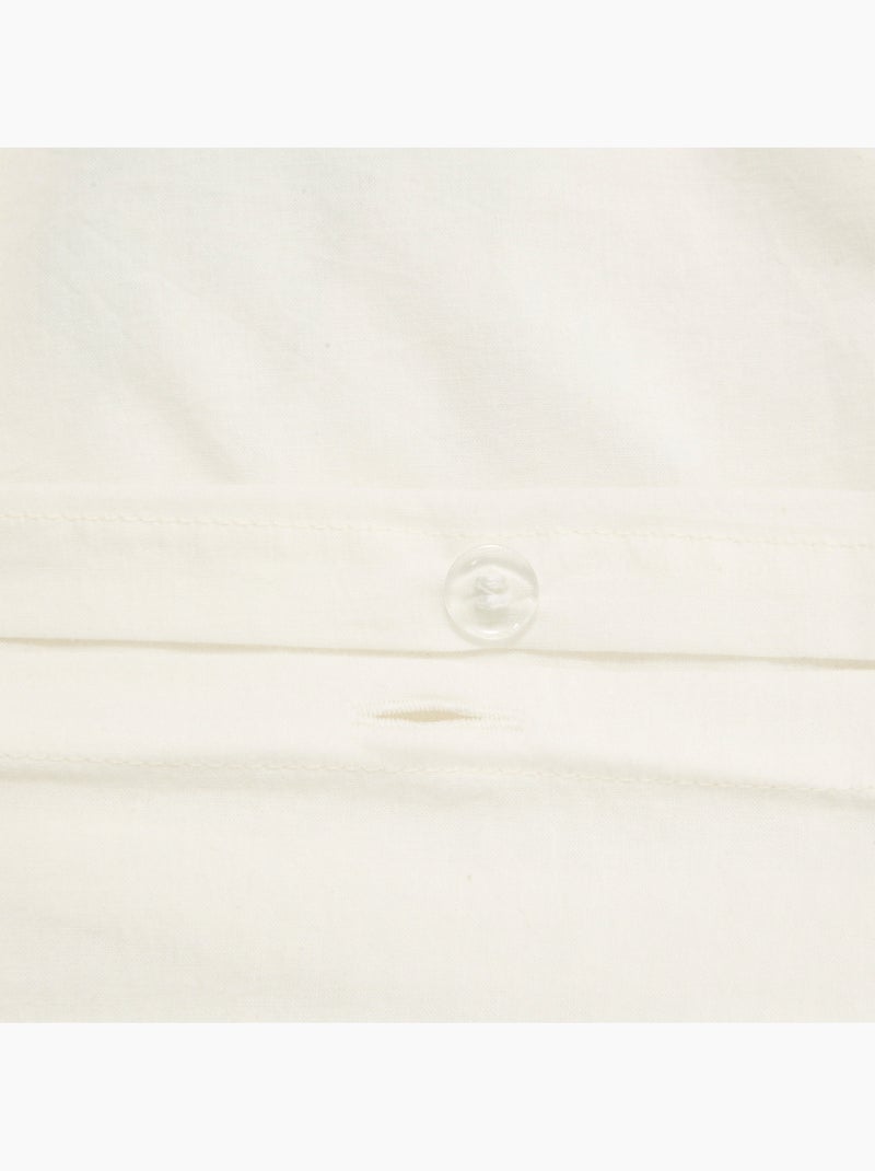 Parure de lit imprimé palmier et noix de coco tufy Blanc - Kiabi