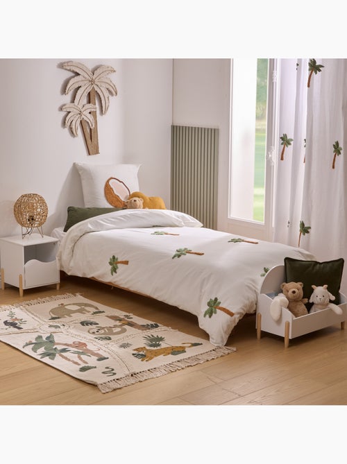 Parure de lit imprimé palmier et noix de coco tufy - Kiabi
