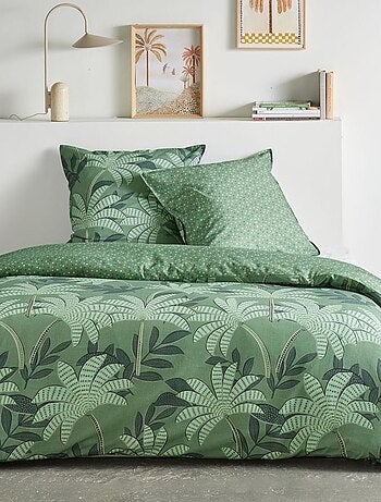 Parure de lit imprimé palmiers - 2 personnes