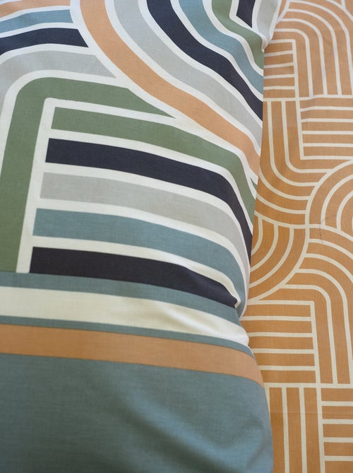 Parure de lit imprimée - 240x220 cm - 2 personnes - Kiabi
