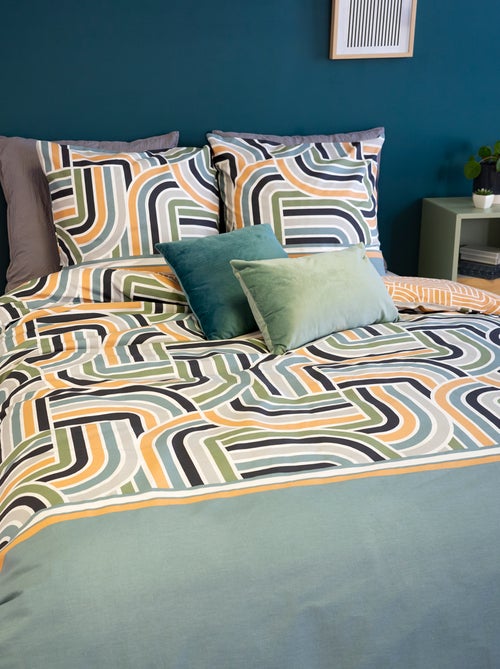 Parure de lit imprimée - 240x220 cm - 2 personnes - Kiabi