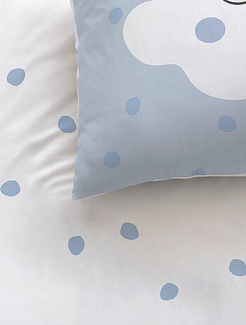 Parure de lit imprimée 100% coton, cumulus