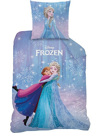 Parure de lit imprimée 100% coton, disney home frozen frozenia