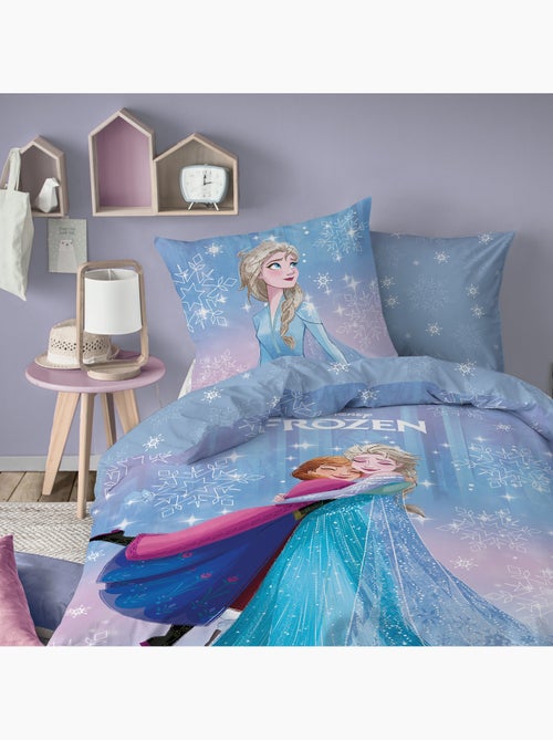 Parure de lit imprimée 100% coton, disney home frozen frozenia - Kiabi