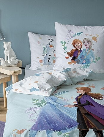 Parure de lit imprimée 100% coton, disney home frozen sisters