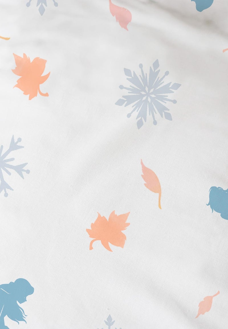 Parure de lit imprimée 100% coton, disney home frozen sisters Bleu - Kiabi