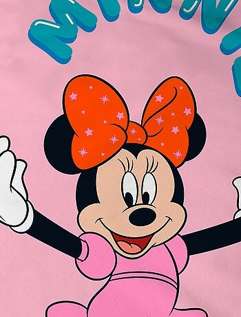 Parure de lit imprimée 100% coton, disney home minnie happy