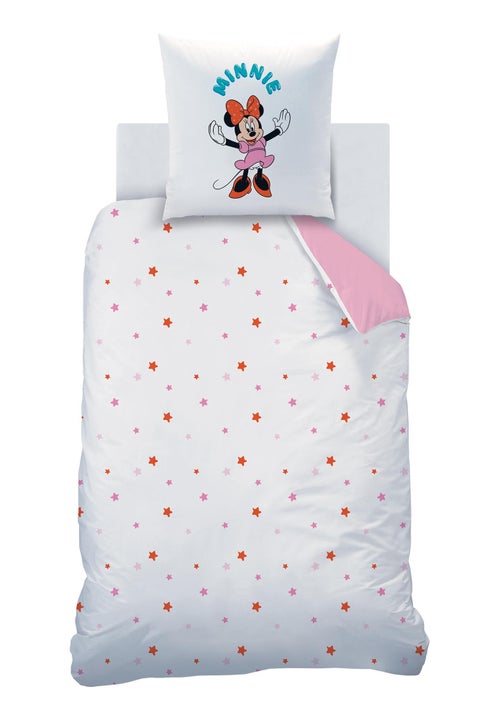 Parure de lit imprimée 100% coton, disney home minnie happy - Kiabi