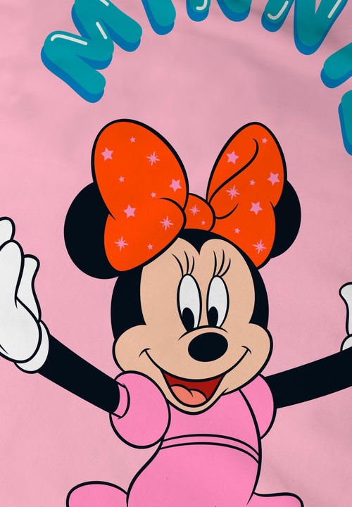 Parure de lit imprimée 100% coton, disney home minnie happy - Kiabi