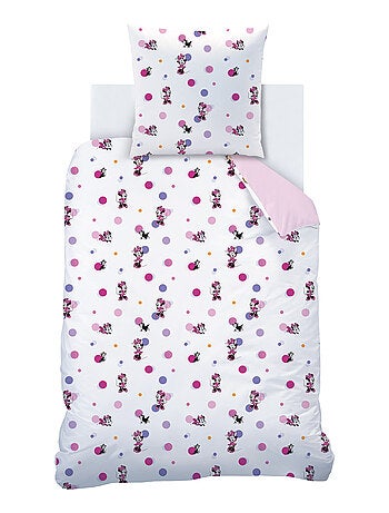 Parure de lit imprimée 100% coton, disney home minnie jolie