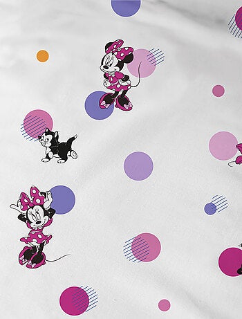 Parure de lit imprimée 100% coton, disney home minnie jolie