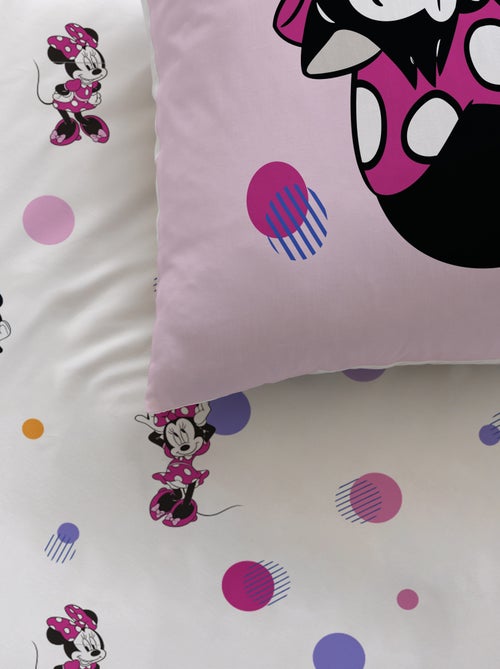Parure de lit imprimée 100% coton, disney home minnie jolie - Kiabi Parure de lit imprimée 100% coton, disney home minnie jolie - Kiabi