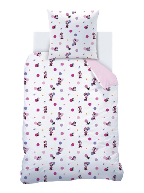 Parure de lit imprimée 100% coton, disney home minnie jolie - Kiabi Parure de lit imprimée 100% coton, disney home minnie jolie - Kiabi