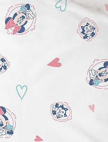Parure de lit imprimée 100% coton, disney home minnie little friend