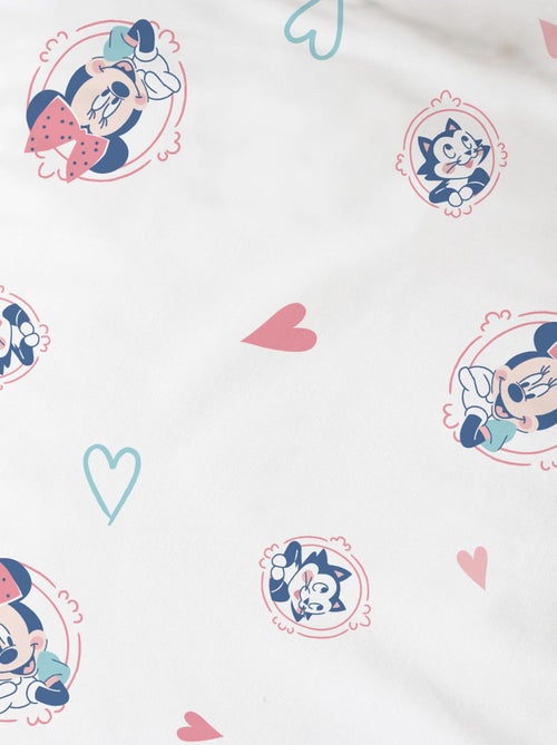 Parure de lit imprimée 100% coton, disney home minnie little friend - Kiabi