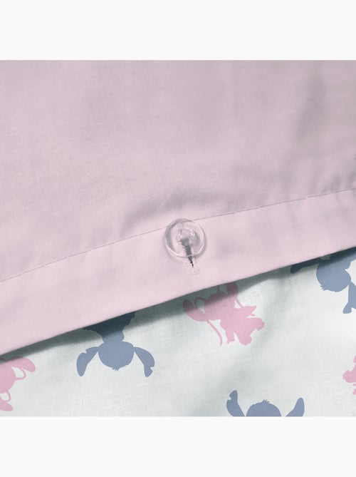 Parure de lit imprimée 100% coton, disney home stitch amour - Kiabi