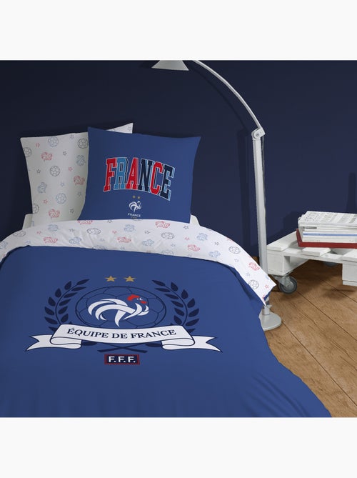 Parure de lit imprimée 100% coton, fff campus - Kiabi Parure de lit imprimée 100% coton, fff campus - Kiabi