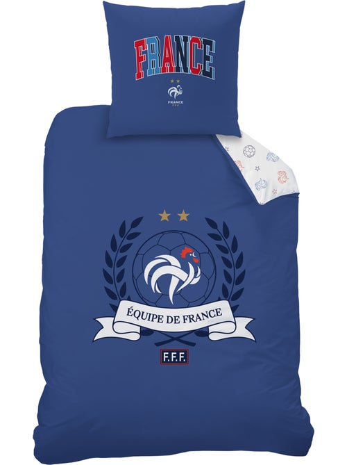 Parure de lit imprimée 100% coton, fff campus - Kiabi Parure de lit imprimée 100% coton, fff campus - Kiabi
