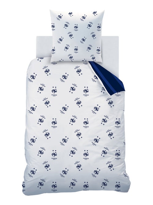 Parure de lit imprimée 100% coton, fff rayures - Kiabi Parure de lit imprimée 100% coton, fff rayures - Kiabi