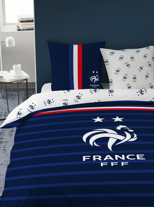 Parure de lit imprimée 100% coton, fff rayures - Kiabi Parure de lit imprimée 100% coton, fff rayures - Kiabi