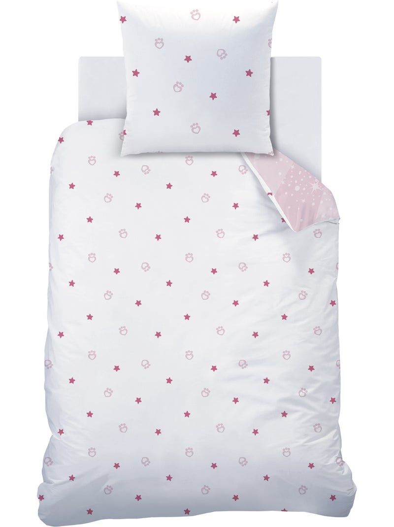 Parure de lit imprimée 100% coton, gabby et la maison magique tendresse Rose - Kiabi
