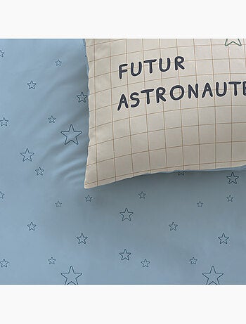 Parure de lit imprimée 100% coton, galaxy