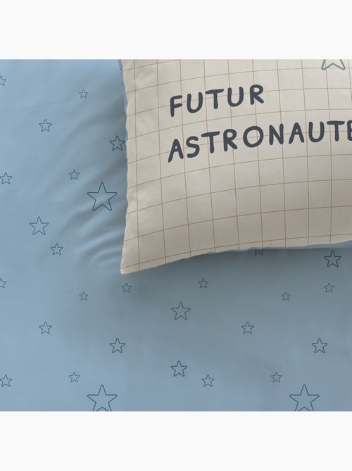 Parure de lit imprimée 100% coton, galaxy - Kiabi