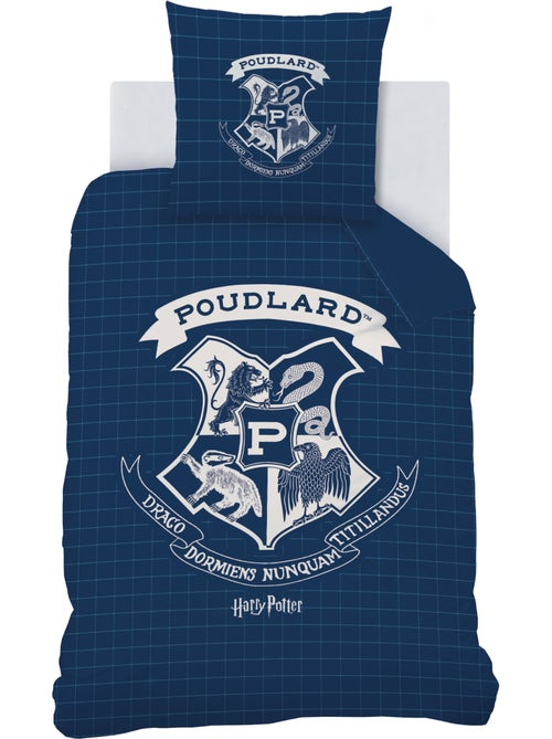 Parure de lit imprimée 100% coton, harry potter preppy - Kiabi Parure de lit imprimée 100% coton, harry potter preppy - Kiabi