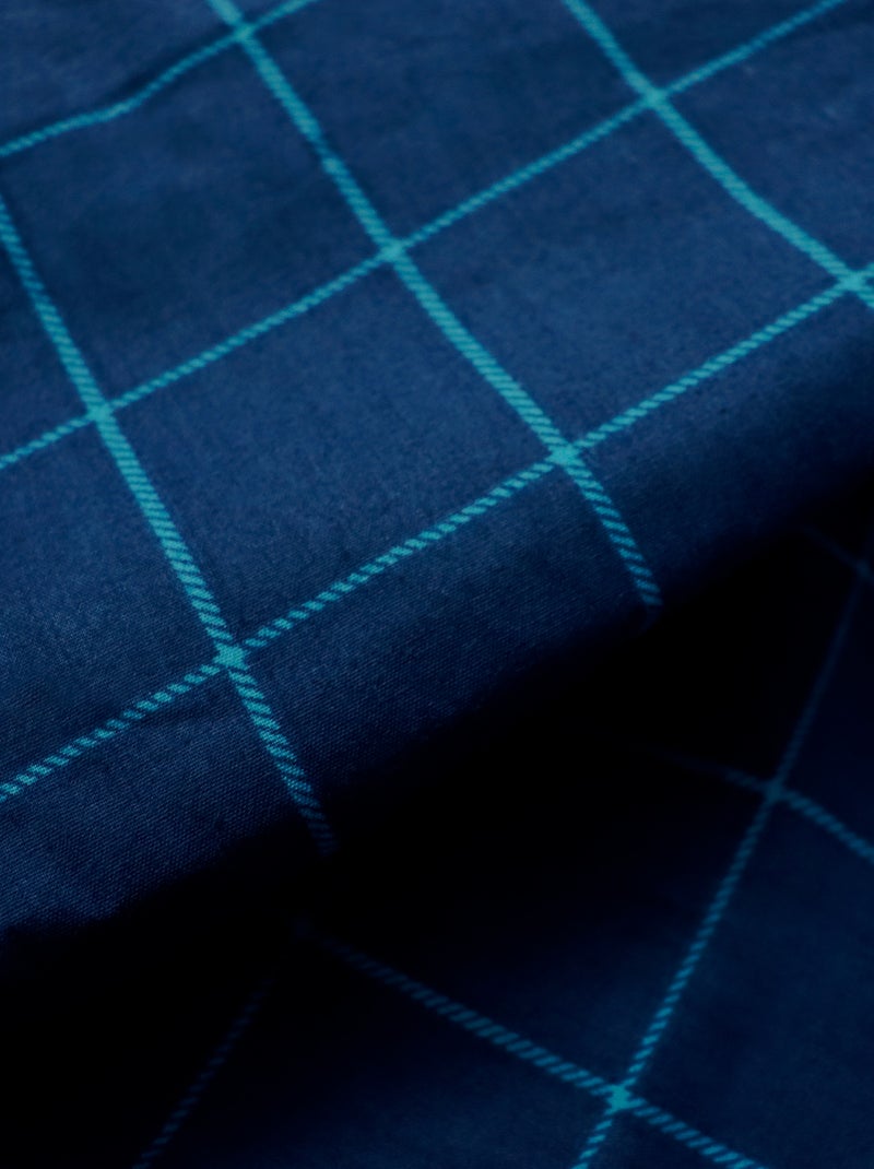 Parure de lit imprimée 100% coton, harry potter preppy Bleu nuit - Kiabi