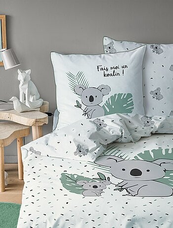 Parure de lit imprimée 100% coton, koalas