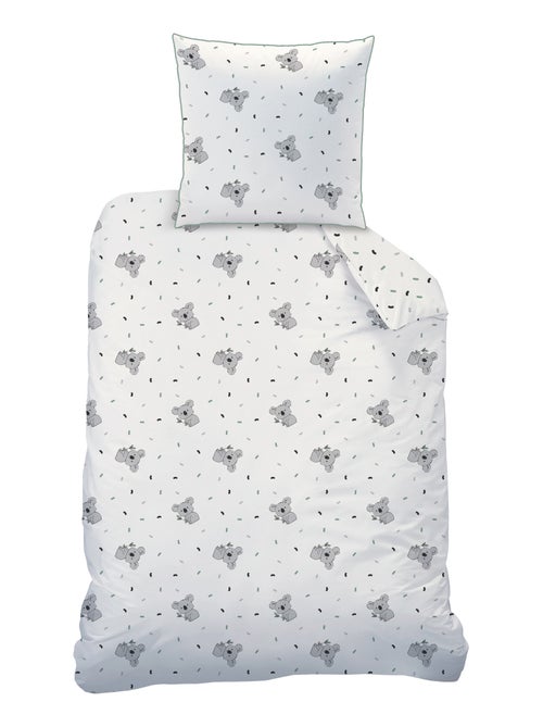 Parure de lit imprimée 100% coton, koalas - Kiabi Parure de lit imprimée 100% coton, koalas - Kiabi
