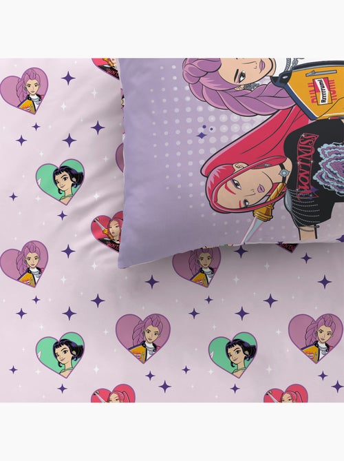 Parure de lit imprimée 100% coton, kpop demon hunters heart - Kiabi Parure de lit imprimée 100% coton, kpop demon hunters heart - Kiabi