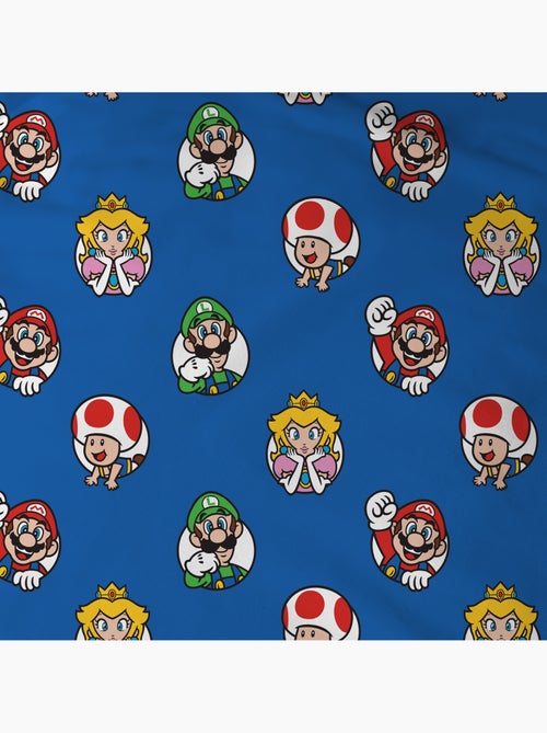 Parure de lit imprimée 100% coton, mario friends - Kiabi