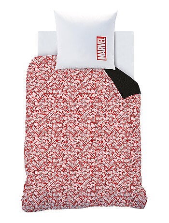 Parure de lit imprimée 100% coton, marvel home identity