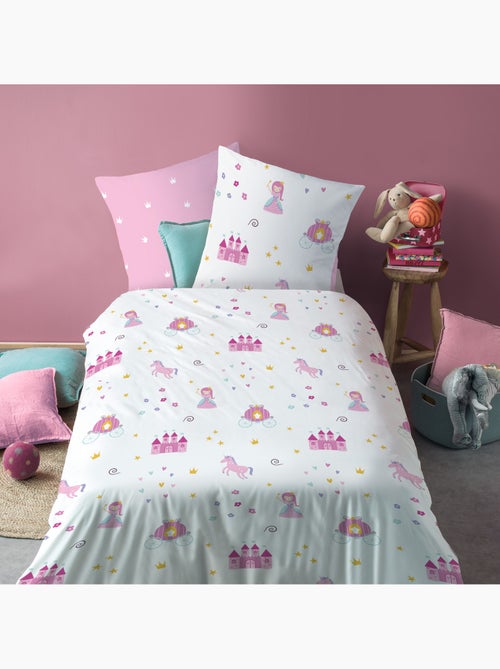 Parure de lit imprimée 100% coton, merveille - Kiabi