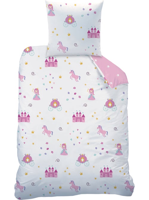 Parure de lit imprimée 100% coton, merveille - Kiabi